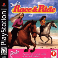 Barbie Race and Ride Playstation US box art